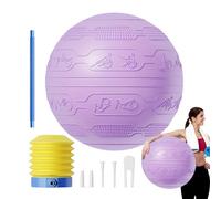 Vitsrisea Ballon de yoga lesté pour la grossesse - Accessoire d'entraînement multifonction antidérapant pour renforcer le milieu du corps, étirement et fitness à la maison