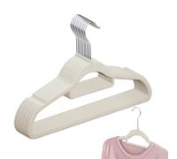 Vitsrisea Cintres minces antidérapants - Lot de 10 crochets pour - Organisateur sans marques pour jupes jambières sous-vêtements pantalons robes valise