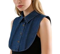 Vitsrisea Collier détachable | Bavoir rétro amovible | Chemise avec faux col, pour mariage, cérémonie, soirée, robe chemisier pull