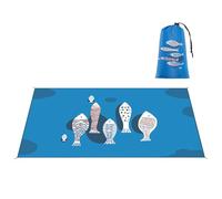 Vitsrisea Couverture de plage | 140 cm x 200 cm portable pliable - Grande couverture imperméable anti-sable, pour adultes, camping, randonnée, voyage, pelouse, tente vacances et été