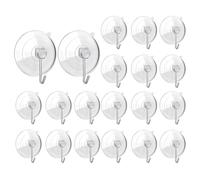 Vitsrisea Crochets à ventouse pour douche - Crochets à ventouse réutilisables 20 | Cintre multifonction pour mur, portes, maison, cuisine, salle de bain, voiture, camping extérieur