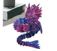 Vitsrisea Dragon articulé imprimé en 3D - Jouet agité avec articulations Flexibles, Figurine de Dragon positionnable, créature Fantaisie articulée, modèle imprimé |, garçons, Filles, Amis, fami