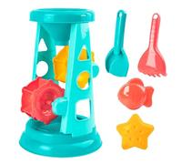 Vitsrisea Ensemble de de Sable de Plage pour -Petits - sablier Moulin à Vent, Roue de tamisage d'eau en Entonnoir avec moules, bac à Sable extérieur coloré, Outils de Jeu de Bain pour | Activité