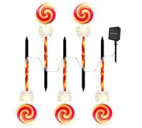 Vitsrisea Guirlandes Lumineuses Extérieures en Forme De Canne De Noël,Lanterne Solaire Festive,Décorations de Noël pour l'Extérieur - pour Jardin Pelouse Allée Terrasse Chemin D'Accès Maison Fête