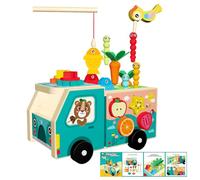 Vitsrisea Jouets pour Formes | Activités Moteurs Fine - Jouet Tire Radis avec Formes pour - pour l'école Maternelle Maison Voyage Jour