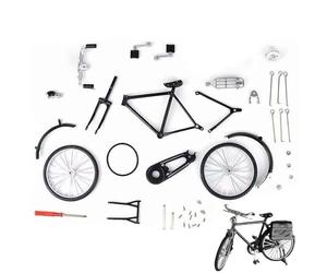 Vitsrisea Kit de modélisation de vélo - Collectionneur DIY en d'aluminium - Petit jouet de vélo pour - Pour collectionneurs, , adolescents, bureau, école, bibliothèque, bureau