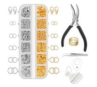 Vitsrisea Kit de réparation de bijoux - Fermoirs de collier et mécanismes de fermeture - Accessoires de bijoux pour occasions festives - Style décontracté - Voyage et anniversaires