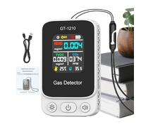 Vitsrisea Mesureur de Qualité d'air Intérieur - Détecteur de Dioxyde de Carbone - Détecteur sur Batterie avec Température et Humidité,pour Maison Chambre Bureau Voiture Hôtel