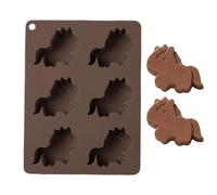 Vitsrisea Moule à chocolat - 6 cavités en résine époxy - Moules à bonbons au chocolat, pour savon, bonbons, fête, pâtisserie, gâteau, bricolage, gelée, caoutchouc