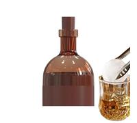 Vitsrisea Moule À Glaçons Sphériques,Moule Bloc de Glace Rond Forme Bouteille de Vin, En Silicone À Boules De Glace | Pour Réfrigérateur Cuisine Maison Fête Boissons Café Lait