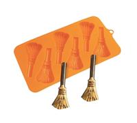 Vitsrisea moulesSilicone Halloween, moulesAraignée Balai Citrouille Pour Bonbons, moulesArtisanaux Démoulage Facile Pour Chocolat Cire Résine Bougie Savon Décoration Cupcake Fondant