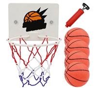 Vitsrisea Panier de basketball pour - Petit jeu de but, objectif d'entraînement sans perçage, filet monté en intérieur, kit d'activités sportives portables, jouets de fitness pour et filles