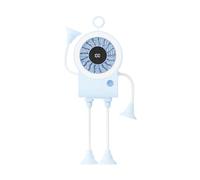 Vitsrisea Portable Mini Fan - 100 Speeds Suction Cup Hands-Free Adjustable,Portable Digital Display Fan - for Outdoor Travel Beach Vacation Camping Picnic Exercise Home Office Work