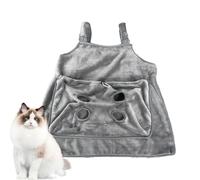 Vitsrisea Porte-Chat Ventral | Sac en Polaire Corail avec Poche Ajustable | Porte-Chat en Écharpe À Taille De Poche Réglable,pour Soin des Griffes Chiot Races Petite Moyenne Promenade en Extérieur