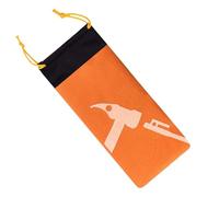Vitsrisea Sac de rangement pour clous de sol, sac à clous de sol - Sac de rangement étanche pour tente - 600D Oxford Pocket Camping, sac de rangement pour piquets, sac de rangement pliable, Orange
