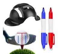 Vitsrisea Signe de la balle d'alignement, Pochoir pour marquer une balle de golf,Outil pour tracer des lignes de golf imperméables à séchage rapide | Outil de marque de balle de avec