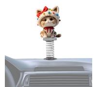 Vitsrisea Statues De Tableau De Bord De Voiture | Décorations De Console Centrale - Décoration De Chat 2D Acrylique Pour Bureau De Chevet Bibliothèque De Voiture