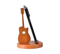 Vitsrisea Support de téléphone portable pour guitare, support de téléphone en forme de guitare, support de téléphone de bureau en bois | Support de téléphone de bureau créatif, beau support de