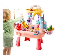 Vitsrisea Table À Eau - Jouets De Pêche À Pompe Électrique | Ensemble De Jeu Sensoriel pour, pour D'âge Préscolaire, Cour, Patio, Plage, Camping, Garderie, Maison, Salle De Bain, Salle De Jeux,