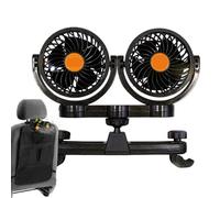 Vitsrisea Ventilateur Arrière - Ventilateur Électrique Puissant Pour Circulation Air | Double Tête de Refroidissement pour Animaux De Compagnie Voiture Camion Climat Chaud