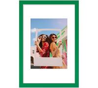Vittanly Cadre photo de 20,3 x 30,5 cm, matériau de qualité supérieure avec plexiglas incassable - Affichage photo de 15,2 x 20,3 cm avec passe-partout ou 20,3 x 30,5 cm sans passe-partout, vert