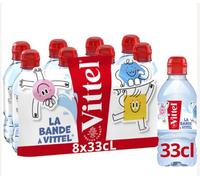 Vittel Eau minérale naturelle avec bouchon sport - 8 x 33 cl