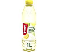VITTEL - Eau Pure et Rafraîchissante aux Saveurs Naturelles Citron Citron Vert, Bouteille 1L - Lot de 4 - vendu par Lot