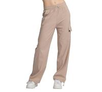 vittorio y Pantalon ample femme décontracté cargo pantalon femme taille haute pantalon baggy avec poches, beige, Taille unique