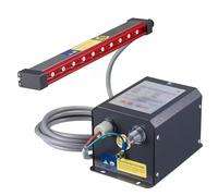 Vituord Barre d'air Ionisante, Tige D'élimination Statique Et Générateur Haute Tension 7,2 KV, Entrée d'air 8 Mm, Équilibre Ionique ≤ 25 V, pour Emballage De L'éliminateur D'électricité Statique