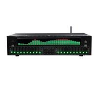 Vituord Égaliseur numérique 31 bandes, égaliseur graphique audio stéréo numérique, analyseur de spectre musical LED, avec réduction du bruit, 12 modes de rythme, pour studio d'enregistrement