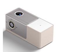 Vituord Enceinte Bluetooth Portable 5.4, Diaphragme De Basses, Horloge De Bureau, Écran Rabattable 5 Pouces - Paroles Flottantes, Chargement sans Fil, Éclairage D'ambiance 1800K