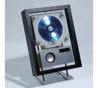 Vituord Lecteur CD Audio avec Bluetooth, Cadre Décoratif, Haut-Parleur Intégré, Télécommande, Écran LED, Éclairage D'ambiance, Sorties USB, 3,5 Mm, Optique Et Type-C, pour La Maison Et Le Bureau