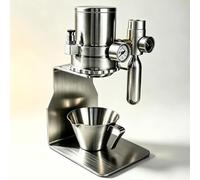 Vituord Machine À Expresso Pneumatique, Machine À Café Portable En Acier Inoxydable, Extraction À 9 Bars, Avec Manomètre, Détendeur, Porte-filtre De 51 Mm, Idéale Pour Le Camping Et Les Voyages