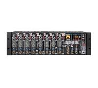 Vituord Mixeur De Ligne/Microphone À 9 Entrées, Préamplificateurs De Microphone Montés en Rack, avec Fonction Bluetooth, Égaliseur 3 Bandes par Canal