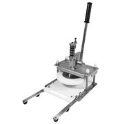 Vituord Presse À Pâte À Pizza Manuelle, Plaque À Pizza en Acier Inoxydable De 25 Cm, Épaisseur Réglable, avec Poignée Allongée, Moule À Pâte pour Tartes Salées Et Pains De Viande