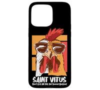 Vitus Catholique Saint surdormant Snooze Funny Cool Coq Coque pour iPhone 15 Pro Max