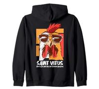 Vitus Catholique Saint surdormant Snooze Funny Cool Coq Sweat à Capuche