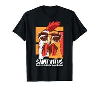 Vitus Catholique Saint surdormant Snooze Funny Cool Coq T-Shirt