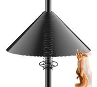 VIUBIRD Déflecteur d'écureuil pour mât d'alimentation à oiseaux - Déflecteur en polycarbonate anti-écureuils avec ressort en acier inoxydable pour une meilleure protection, protection d'écureuils de