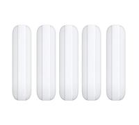 Viudecce 5 PièCes SéRies 25Mm (1 Pouce) PTFE Agitateur MagnéTique MéLangeur Barre D'Agitation, Couleur Blanche, Barre de Laboratoire, Barre de Plaque D'Agitation, Barres D'Agitation 7Mm25Mm