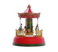Viudecce Carrousel musical lumineux de Noël, grande roue, cadeaux de réveillon de Noël, décorations de Noël, décoration d'intérieur, cadeaux A