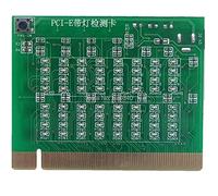 Viudecce Carte de Testeur de Fente PCI-E 16X 8X PCI Express pour Carte MèRe DéTecter Le Southbridge Court ou Ouvert PCI-E avec Testeur de LumièRe