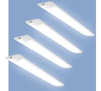 Viugreum 115cm Reglette LED Connectable 4 Pièces, 40W 6500K Blanc Froid Tube Neon Led Barre, Éclairage Plafond Lampe Etanche IP54, Lumiere pour Garage Atelier Bureau Cuisine Cave Intérieur Extérieur