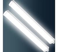 Viugreum 2 Paquets Tube Neon Led 115 cm, Étanche IP65 Reglette LED 40W 4000LM Blanc Froid 6500k Réglette Led, Plafonnier Tube Néon Garage pour Bureau Garage Atelier Entrepôt Salle de Bain Cuisine