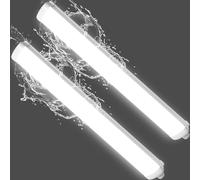 Viugreum 2 Paquets Tube Néon LED 115cm, Étanche IP65 Reglette 40W 4000LM Blanc Neutre 4500K, Plafonnier Néon Garage pour Bureau Atelier Sous-sol Entrepôt Salle de Bain Cuisine