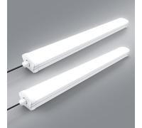 Viugreum 2 Paquets Tube Neon Led 90 cm, Étanche IP65 Reglette LED 30W 3000LM Blanc Froid 6500k Réglette Led, Plafonnier Tube Néon Garage pour Bureau Garage Atelier Entrepôt Salle de Bain Cuisine