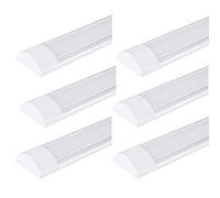 Viugreum 6 Packs Réglette LED 90CM, 30W Tube LED 3600LM, Plafonnier de Bureau 220V Blanc Chaude 3000K, Neon Led 90CM pour Bureau, Garage,Atelier,Chambre, Salon, Salle de bain