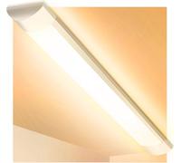 Viugreum Réglette LED 60CM, 20W Tube LED 2400LM, Plafonnier de Bureau 220V Blanc Chaud 3000K, Neon Led 60CM pour Bureau, Garage,Atelier,Chambre, Salon, Salle de bain