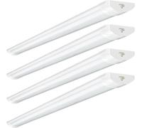 Viugreum Reglette LED Connectable 115cm 4 Pièces, 40W 4500K Blanc Neutre Tube Neon Led Barre, Éclairage Plafond Lampe Etanche IP54, Lumiere pour Garage Atelier Bureau Cuisine Cave Intérieur Extérieur