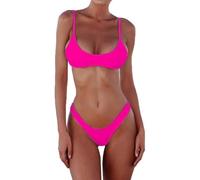 Viunychn Bikini Femme Ensemble Sexy Push Up Casual Maillot de Bain Haut de Bikini et Bas de Bikini Deux Pièces Léger Bikinis Maillot de Bain Été Grandes Tailles Swimming Suits Ventre Maillot de Bain